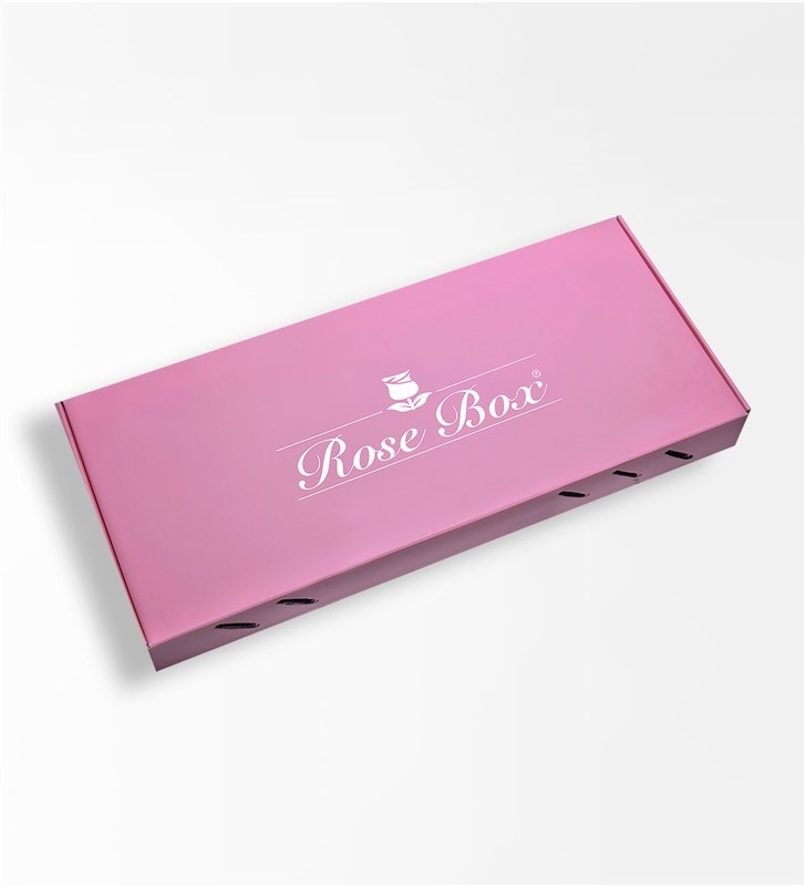 Romance - Pembe Kutuda 24 Adet Pembe Ve Beyaz Gül